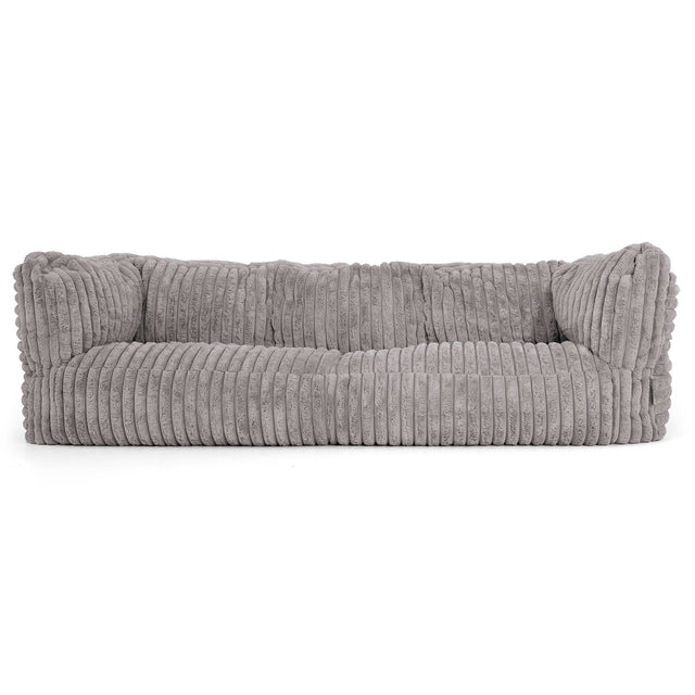 Albert 3-seter Saccosekk Sofa - Ultrabehagelig Kord Grå 01