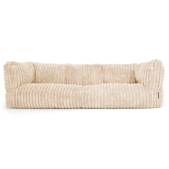 Albert 3-seter Saccosekk Sofa - Ultrabehagelig Kord Krem 01