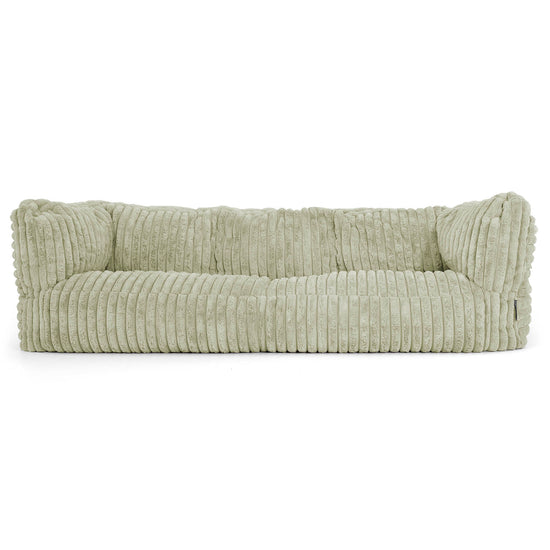 Albert 3-seter Saccosekk Sofa - Ultrabehagelig Kord Salviegrønn 01