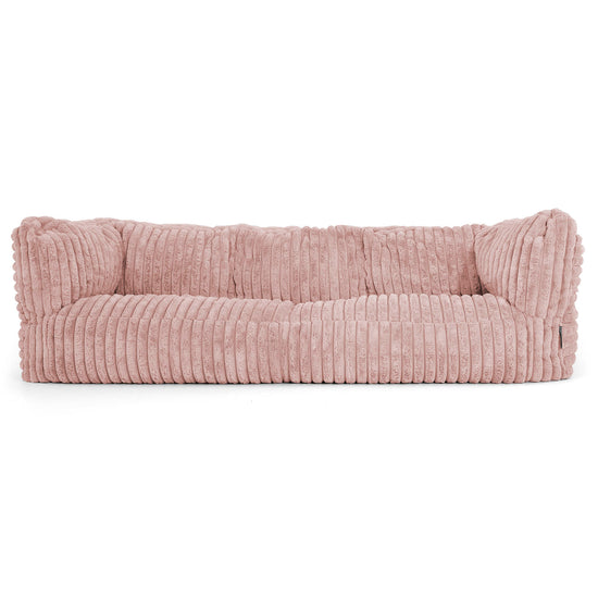 Albert 3-seter Saccosekk Sofa - Ultrabehagelig Kord Støvete Rosa 01