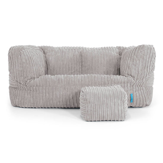 Albert Barnesofa-saccosekk 2-6 år - Kordfløyel Sølvgrå 02