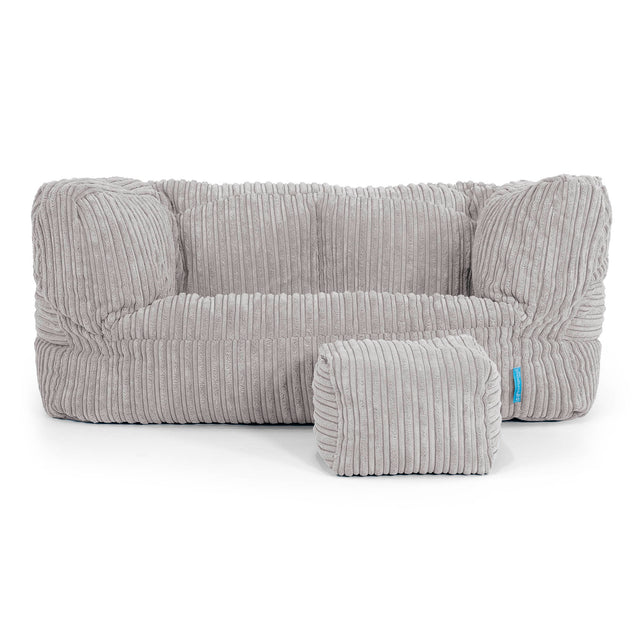 Albert Barnesofa-saccosekk 2-6 år - Kordfløyel Sølvgrå 02