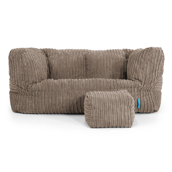 Albert Barnesofa-saccosekk 2-6 år - Kordfløyel Duegrå 02
