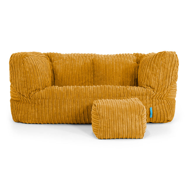 Albert Barnesofa-saccosekk 2-6 år - Kordfløyel Gylden Honning 02