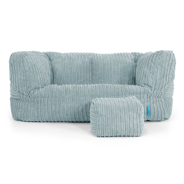 Albert Barnesofa-saccosekk 2-6 år - Kordfløyel Mintgrønn 02