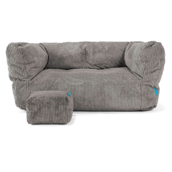 Albert Barnesofa-saccosekk 2-6 år - Pom-pom Koksgrå 02