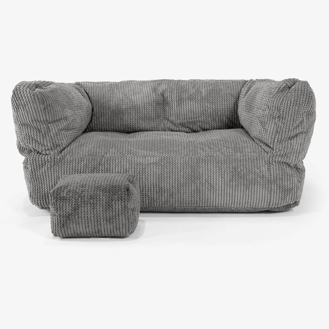 Albert Barnesofa-saccosekk 2-6 år - Pom-pom Koksgrå 02