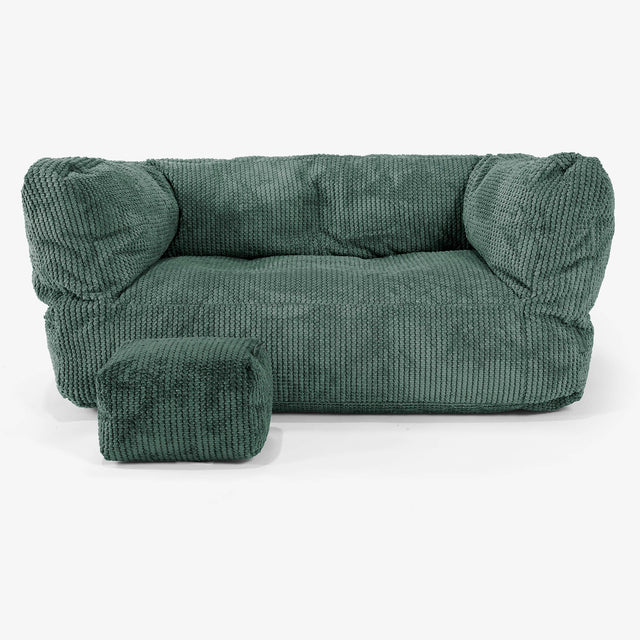 Albert Barnesofa-saccosekk 2-6 år - Pom-pom Mosegrønn 02