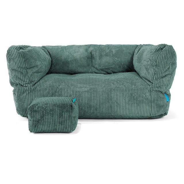 Albert Barnesofa-saccosekk 2-6 år - Pom-pom Mosegrønn 02