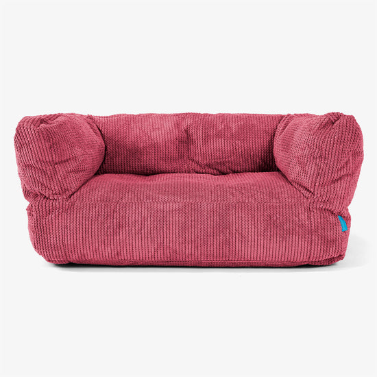Albert Barnesofa-saccosekk 2-6 år - Pom-pom Pastellrød 01