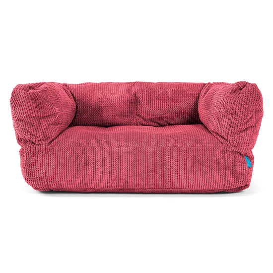 Albert Barnesofa-saccosekk 2-6 år - Pom-pom Pastellrød 01