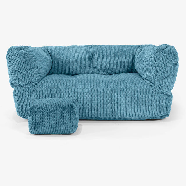 Albert Barnesofa-saccosekk 2-6 år - Pom-pom Turkis 02