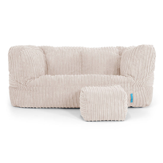 Albert Barnesofa-saccosekk 2-6 år - Kordfløyel Elfenben 02
