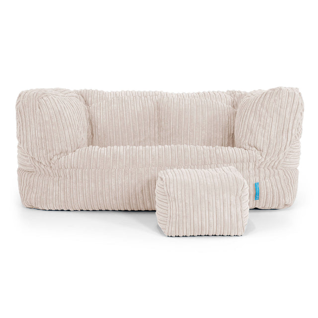 Albert Barnesofa-saccosekk 2-6 år - Kordfløyel Elfenben 02
