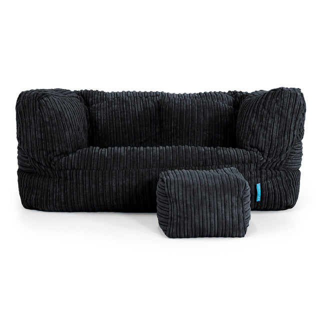 Albert Barnesofa-saccosekk 2-6 år - Kordfløyel Svart 02