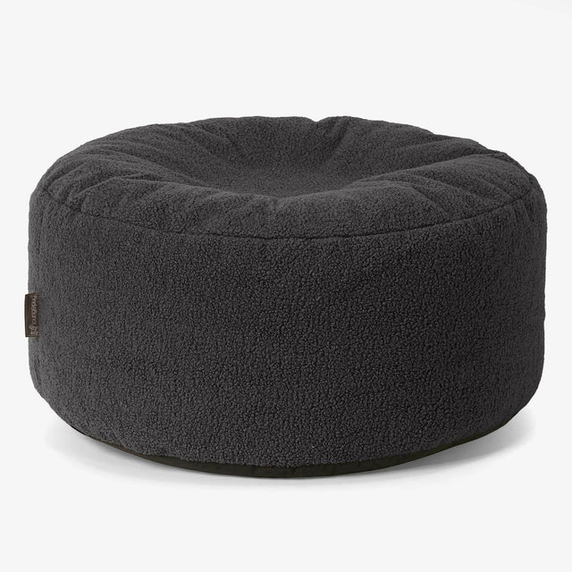 Stor Rund Puff Erstatningsdeksel - Bouclé 01
