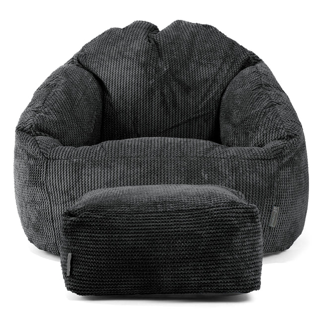 Bubble Saccosekk-stol - Pom-pom Svart 02