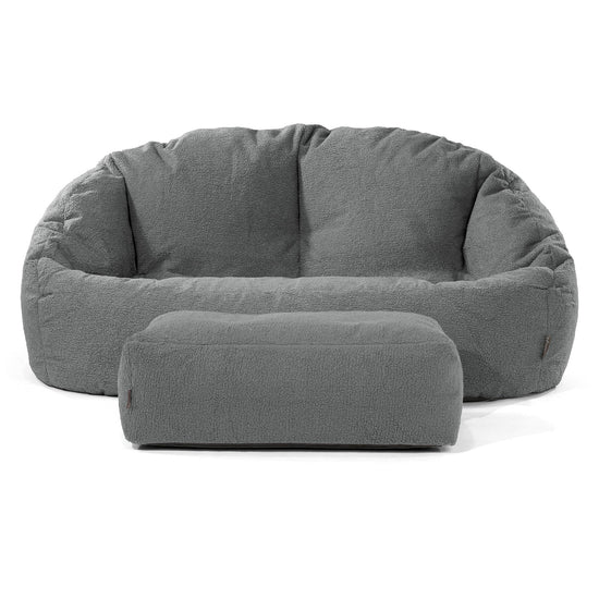 Bubble Sofa-saccosekk - Bouclé Grå 02