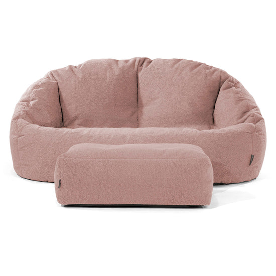Bubble Sofa-saccosekk - Bouclé Rosa 02
