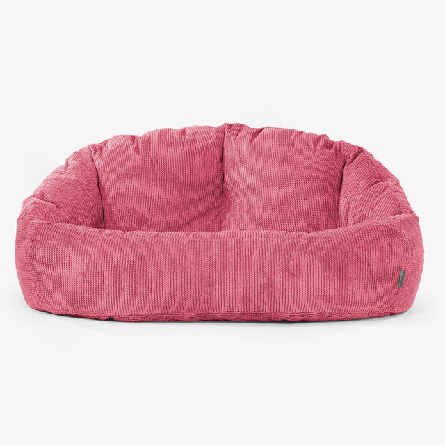 Bubble Sofa-saccosekk - Pom-pom Pastellrød 01