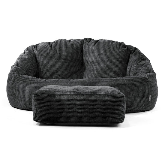 Bubble Sofa-saccosekk - Pom-pom Svart 02