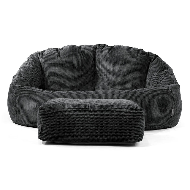 Bubble Sofa-saccosekk - Pom-pom Svart 02