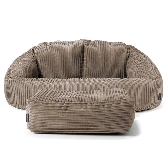 Bubble Sofa-saccosekk - Kordfløyel Duegrå 02
