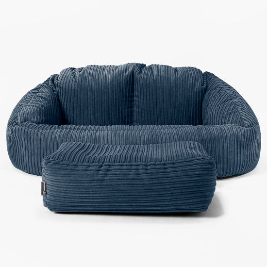 Bubble Sofa-saccosekk - Kordfløyel Marineblå 02