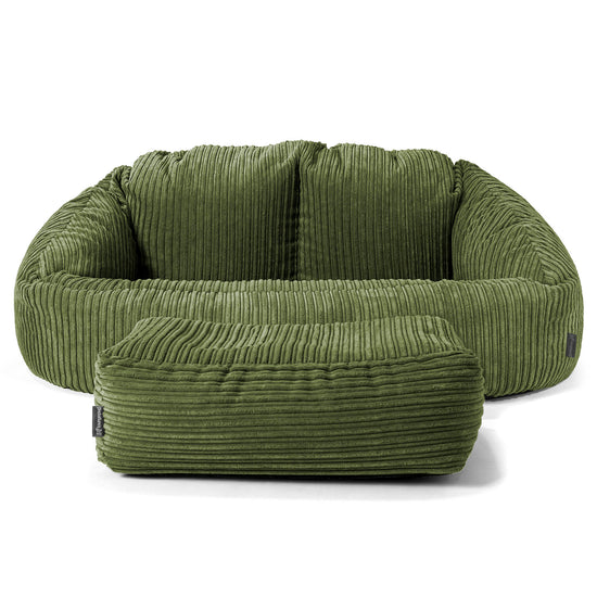 Bubble Sofa-saccosekk - Kordfløyel Skoggrønn 02