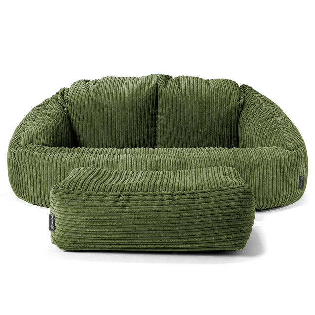 Bubble Sofa-saccosekk - Kordfløyel Skoggrønn 02