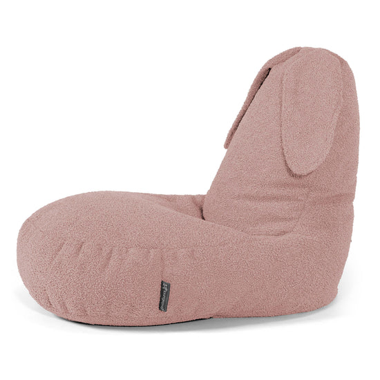 Dyreformet Saccosekk for Barn Kanin 2-6 år - Bouclé Rosa 02