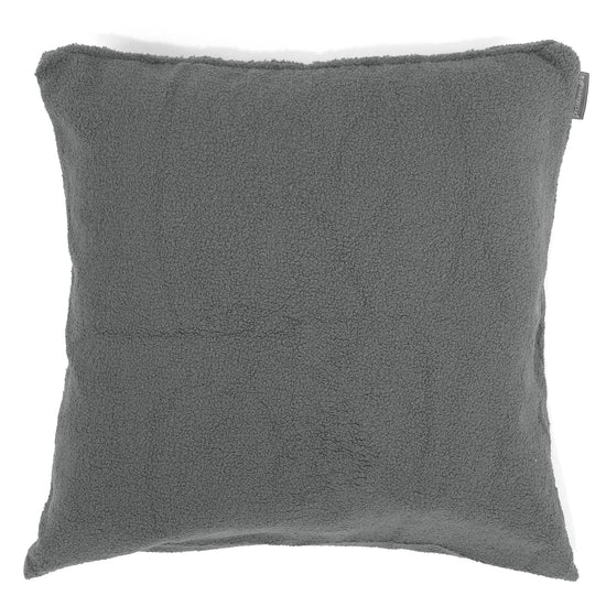 Ekstra Stor Putetrekk 70 x 70cm - Bouclé Grå 01