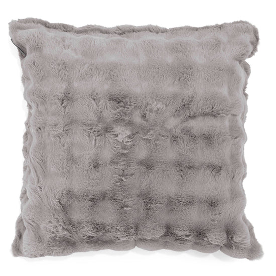Ekstra Stor Putetrekk 70 x 70cm - Falsk Pels Boble Grå 01