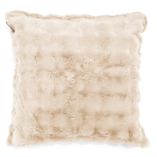 Ekstra Stor Putetrekk 70 x 70cm - Falsk Pels Boble Krem 01