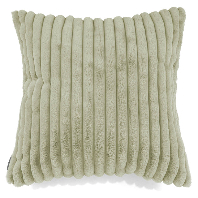 Ekstra Stor Putetrekk 70 x 70cm - Ultrabehagelig Kord Salviegrønn 01