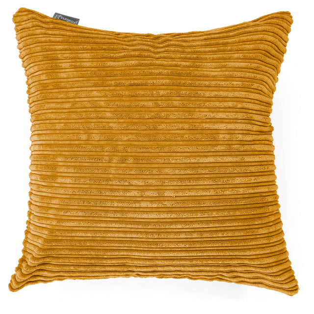 Ekstra Stor Putetrekk 70 x 70cm - Kordfløyel Gylden Honning 01