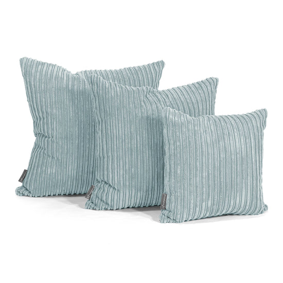 Ekstra Stor Putetrekk 70 x 70cm - Kordfløyel Mintgrønn 02