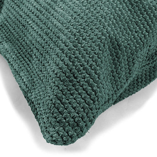 Ekstra Stor Putetrekk 70 x 70cm - Pom-pom Mosegrønn 03