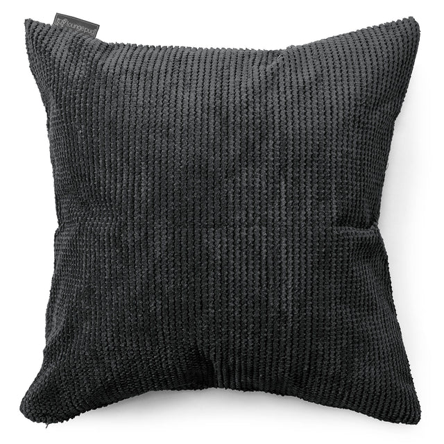 Ekstra Stor Putetrekk 70 x 70cm - Pom-pom Svart 01