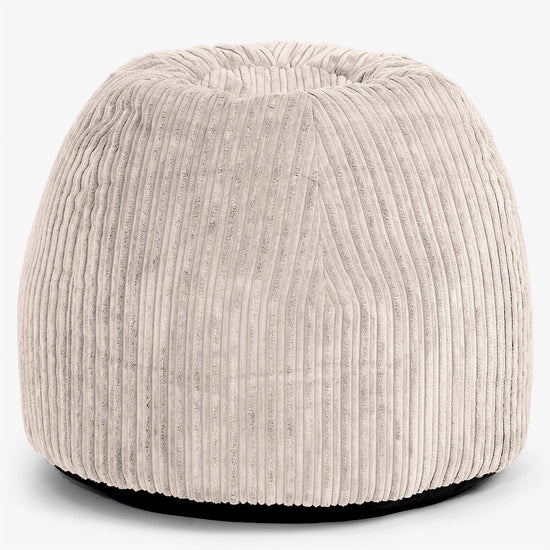 Ergonomisk Kontor-pouf Stol - Kordfløyel Elfenben - 01