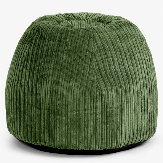 Ergonomisk Kontor-pouf Stol - Kordfløyel Skoggrønn - 01