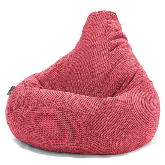 Hvilestol Saccosekk - Pom-pom Pastellrød 02