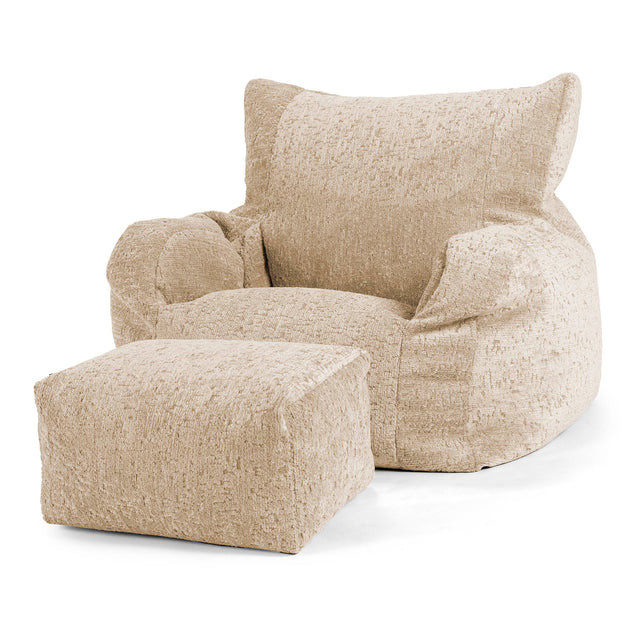 Josephine Saccosekk Lenestol - Eksklusiv Chenille Mink 02
