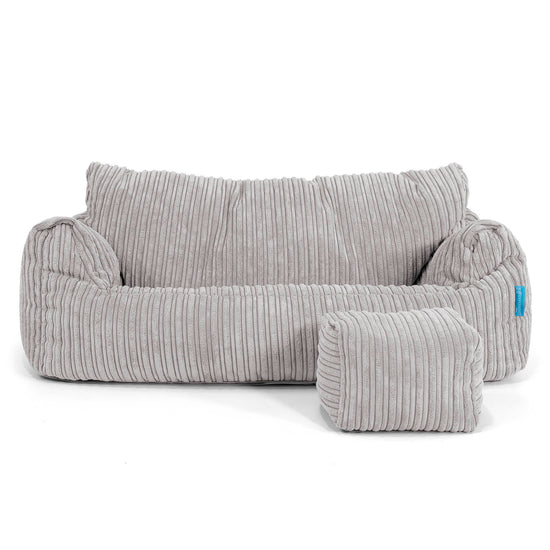 Josephine Saccosekk Sofa for Barn 1-5 år - Kordfløyel Sølvgrå 02