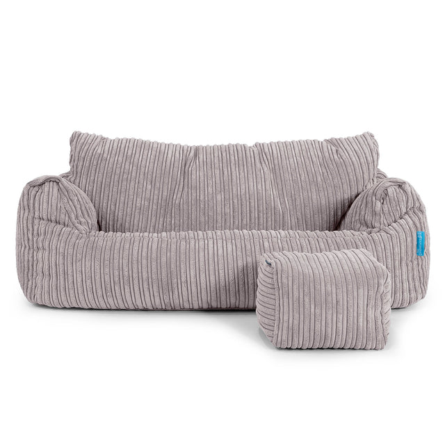 Josephine Saccosekk Sofa for Barn 1-5 år - Kordfløyel Sølvgrå 02