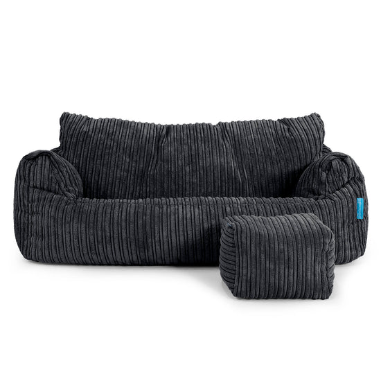 Josephine Saccosekk Sofa for Barn 1-5 år - Kordfløyel Svart 02