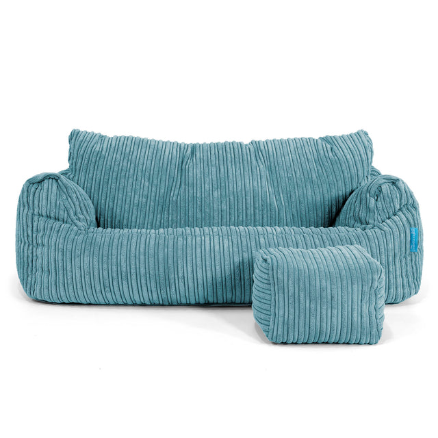 Josephine Saccosekk Sofa for Barn 1-5 år - Kordfløyel Turkis 02