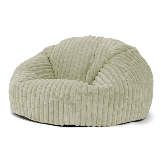 Klassisk Sakkosekk Sofa - Ultrabehagelig Kord Salviegrønn 01