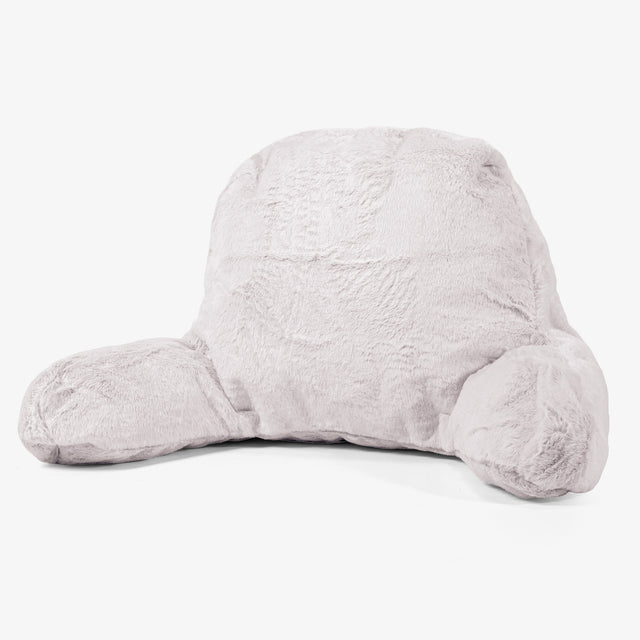 Lesepute med Høy Ryggstøtte - Kanin-fuskepels Støvete Rosa 01