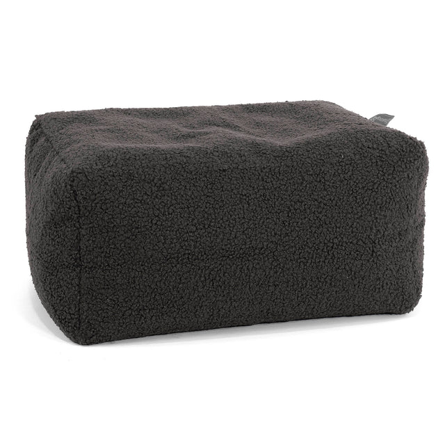 Liten Fotskammel - Bouclé Grafitt 01
